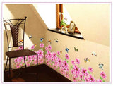 Syga Beutiful Sun Flower Design Wall Stickers 766 Pink