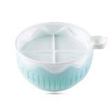 SYGA Salad Cutter Bowl 3 in 1 Multifunctional Vegetable Fruit Chopper Spinner and Salad Maker(Blue)