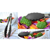 SYGA Silicone Kitchen Utensils Spoon Set, 10 Pieces Silicone Cooking & Baking Tool Sets Non-Toxic Hygienic Safety Heat Resistant_Black