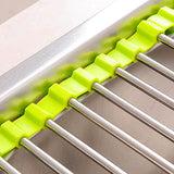 SYGA Best Large Commercial Kitchen Folding Small Mat Over The Sink Compact Stainless Steel Dish Rack, Dish Drying Rack Grey