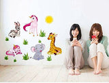 Syga Cartoon Animals Wall Wall Stickers Wall Room Decor