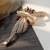 SYGA Brooch Pin Fashion Crystal Rhinestone Jewellery Pin Vintage Accessories Decoration Clothing Bouquet Brooches for Bridal Women Girl