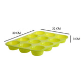 SYGA 12 Round Cup Silicone Muffin Cupcake Baking Pan Non Stick Dishwasher Microwave Safe
