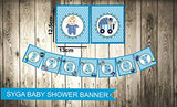 SYGA ITS A Boy Baby Shower Party Decorative Banner