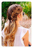 SYGA Seamless Hair Band Small Hair Ties Ponytail Holder No Crease Damage 5cm - 50pcs Spring Muilt Color Set