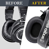 SYGA Headset Replacement Ear Cushion Pads Compatible for Ath-M50 / M50S (Black)