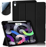 SYGA Cases for iPad Pro 12.9 Inch 2020 (5th/4th Gen) Flip Cover with Pencil Holder, Black