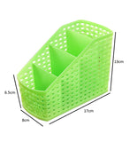 SYGA 4 Compartment Plastic Remote Stand,Makeup Organizer,Basket Desktop Storage Organizer