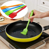 SYGA Silicone Brush Set Pastry Oil Basting Heat Resistant Non-Sticky Grilling for Baking Barbecue Brush(Red)