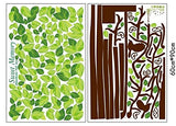Tall Tree with Birds & Photo Frame Wall Stickers A_YYU_A