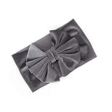 SYGA 1 Piece Velvet Bow Shape Baby Head Band_Grey_19.5 * 11cm