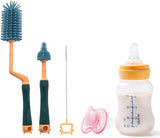 SYGA 3 Pcs Silicone Baby Bottle Brush Set, 360° Rotating Long Handle Water Bottle Cleaner Brush, Teat & Straw Brush Cleaning Cup Brush for Baby Bottles Plastic Bottles Glass Bottles Straws