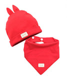 SYGA Baby Kids Infant Toddler Bandana Bib Feeding Triangle Salvia Towel Hat Red