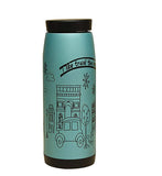 SYGA 1 Piece Stainless Steel 500ml Creative Cartoon Thermos Mug Belly Cup Water Bottle (Blue)