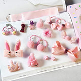 SYGA 18 Pcs Children's Suit Girls Baby Hair Clips Small Safety Clip Princess Hairpin Baby Hair Accessories Gift Box