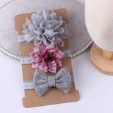 SYGA 3 Pcs Baby Hair Band Suit Hair Accessories Infant Girls Flower Elastic Headband