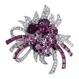 SYGA Brooch Pin Fashion Crystal Rhinestone Jewellery Pin Vintage Accessories Decoration Clothing Bouquet Brooches for Bridal Women Girl