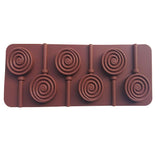 SYGA 6-Cavity Lolipop Shape Chocolate Silicon Mould Candy Jelly Mold
