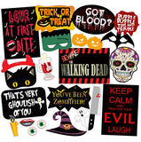 SYGA Set of 22 Halloween Party Photo Booth Props