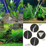 SYGA 5 in 1 Aquarium Tank Tool Kits Stainless Steel Aquatic Plant Tweezers Scissors Spatula Tool Set Fish Tank Cleaner Accessories Aquascaping Tools Set for Fish Starter Kits- 5 Pcs