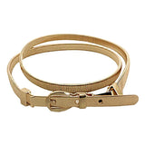 SYGA Women Metal Buckle & Tassels Stretchy Skinny Belt, (Pack of 1)
