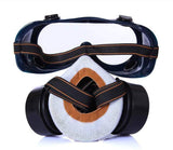 SYGA Pesticide Formaldehyde Paint Spray Protection Double Tank Reusable Respirator Activated Carbon Silicone Antivirus with Inbuilt Filter Half Mask for Unisex (Black)