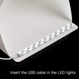 SYGA Light Box Photo Studio 80 cm x 80 cm Professional Photography Tent with LED Lights