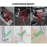 Syga 1 Piece Cable Organizer Desk Tidy USB Charger Headphone Cables Holder Wire Drop Lead