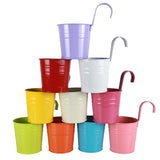 Syga Iron Hanging Planter Pot, Multicolour, 10x8 CM, 10 Pieces