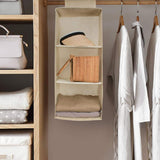 SYGA 3 Layer Hanging Storage Box Wardrobe Room Storage Clothing Sweaters Shoes Accessories Storage