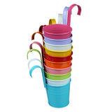 Syga Iron Hanging Planter Pot, Multicolour, 10x8 CM, 10 Pieces
