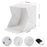 SYGA Light Box Photo Studio 80 cm x 80 cm Professional Photography Tent with LED Lights