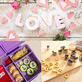 SYGA Alphabet Cookie Cutters A-Z Set of 26 Plain Edge Stainless Steel Non-Stick DIY Biscuit Mold