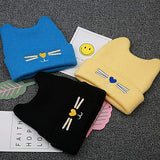 SYGA 1 Piece Medium Knitted Head Design Baby Wool Sleep Cap_Black