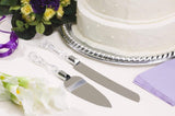 SYGA Stainless Steel Cake Knife and Cake Server Set with Acrylic Handle Slicer Cutter Pizza Shovel Knife Pie Server Hand Tool with Cutting Knife Decorating Tools Set of 2