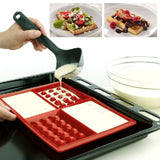 Syga 4 Cavity Waffle Silicone Mold Cake Chocolate Craft Candy Soap Baking Mold