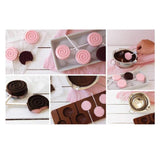 SYGA 6-Cavity Lolipop Shape Chocolate Silicon Mould Candy Jelly Mold