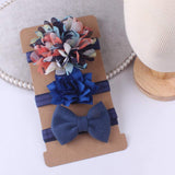 SYGA 3 Pcs Baby Hair Band Suit Hair Accessories Infant Girls Flower Elastic Headband