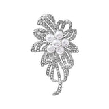 SYGA Brooch Pin Fashion Crystal Rhinestone Jewellery Pin Vintage Accessories Decoration Clothing Bouquet Brooches for Bridal Women Girl