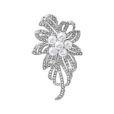 SYGA Brooch Pin Fashion Crystal Rhinestone Jewellery Pin Vintage Accessories Decoration Clothing Bouquet Brooches for Bridal Women Girl