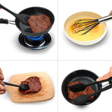 SYGA 5 Pieces Silicone Kitchen Utensils Spoon Set Cooking & Baking Tool Sets Non-Toxic Hygienic Safety Heat Resistant