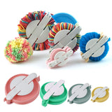 Syga Pom-pom Maker, 4 Different Sizes Pompom Maker Fluff Ball Weaver Needle Craft DIY Wool Knitting Craft Knitting Wool Tool Kit