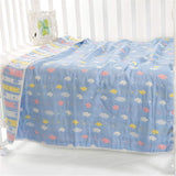 SYGA 110 cm Baby Swaddle Blankets 6 Layer Muslin Swaddle Wrap 100% Cotton Stroller Cover Receiving Blankets