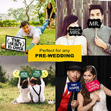 SYGA Set of 17 Pre Wedding Party Props,Wedding Ceremony Party Props, Suitable Props for Wedding Theme Party Photo Booth Props