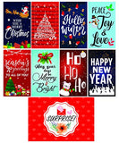 SYGA New 8 Pieces Christmas Greeting Cards for Your Family,Friends with Envelope