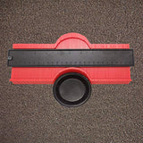 SYGA 25cm Long with Magnet Contour Irregular Profile Gauge Duplicator Tiling Laminate Tiles Edge Shaping Wood Measure Ruler for Professional Precise Measurement