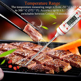 SYGA Kitchen Thermometer Digital Multi-Functional with Instant Read Cooking Thermometer With Auto Turnoff Function Digital Thermometer for All Food, Grill, BBQ and Candy - White