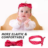 SYGA 3 Pcs Children's Hairband Elastic Headband Suit Baby Girls Headdress Hair Accessories - Dotted