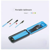 SYGA Travel Portable Cutlery Spoon Portable Camping Box Picnic Chopstick Set