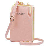 Syga PU Leather Hanging Wallet for Women, Forever Lovely Collection - Pink
